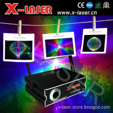 1W RGB Full Color Animation Laser Light (635nm300mW Red light& 532nm200mW Green light &450nm500mW Blue light) Analog Modulation